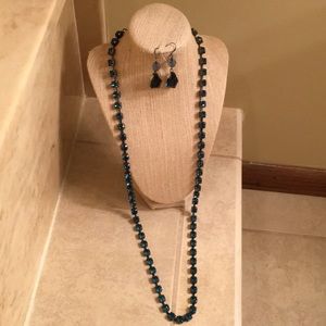 Guess necklace and earrings